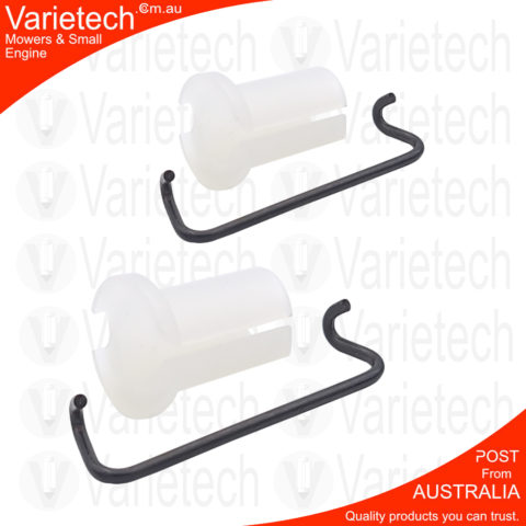 Victa Lawnmower Front Axle Kit - 2x Bushes & 2x Clips