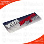 Victa Vintage "SPORTS" Cowling Decal Repro Suits Victa Sports