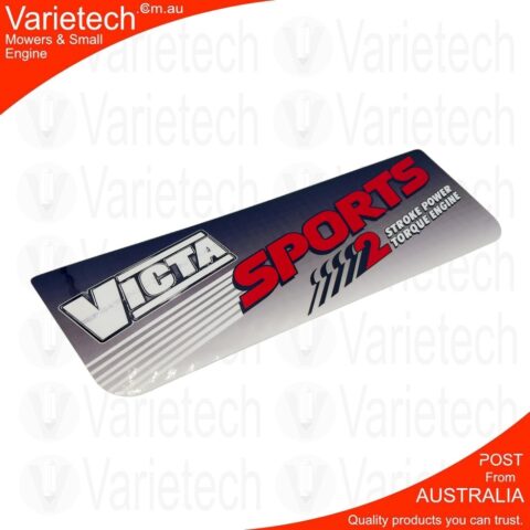 Victa Vintage "SPORTS" Cowling Decal Repro Suits Victa Sports