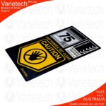 Vintage Victa "75 dBA" WARNING" Decal Reproduction