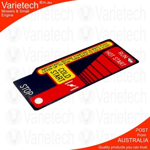 Vintage Victa Later Model PT Throttle Air Filter Decal Reproduction