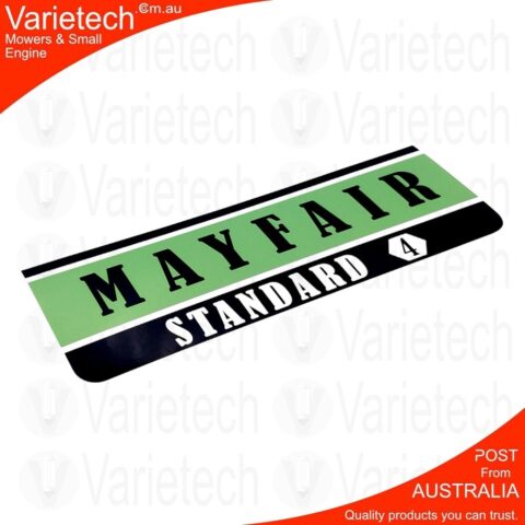 Victa Vintage "MAYFAIR" Front Deck Decal Repro Suits Mayfair