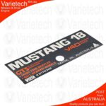 Victa Vintage "MUSTANG 18 V40" Cowling Decal