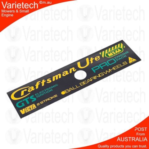 Victa Vintage "Craftsman UTE PRO" Cowling Decal