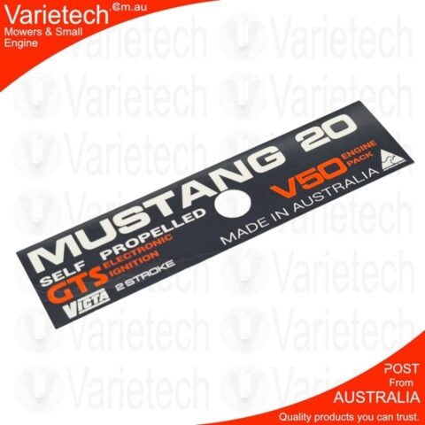Victa Vintage "MUSTANG 20 V50" Cowling Decal