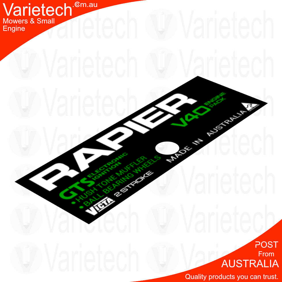 Victa Vintage "RAPIER" Cowling Decal