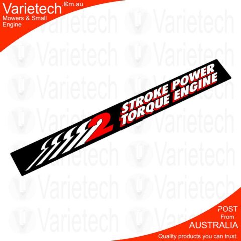 Vintage Victa "Deluxe Cowling 2-Stroke Black" Cowling Decal