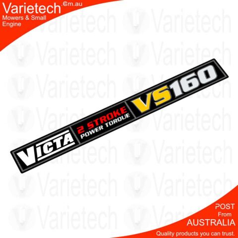 Vintage Victa "Deluxe Cowling VS160 Black" Cowling Decal