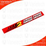 Vintage Victa "Deluxe Cowling 2-Stroke Red" Cowling Decal