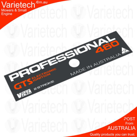 Victa Vintage "PROFESSIONAL 460 GTS" Cowling Decal