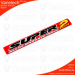 Vintage Victa "Deluxe Cowling Super 2 Black" Cowling Decal