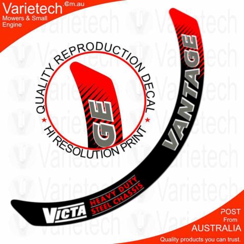 Victa Vintage "VANTAGE Heavy Duty Steel Chassis" Arch Decal
